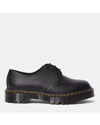 Pantofi unisex  Bex Smooth, piele, negru, talpa din cauciuc,
