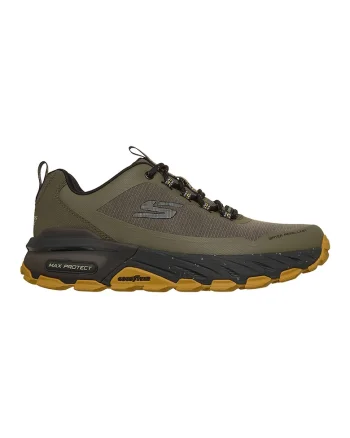 Pantofi sport din piele ecologica Max Protect, Verde masliniu