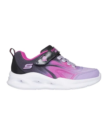 Pantofi sport Sola Glow cu LED-uri, Negru/Fucsia/Lila