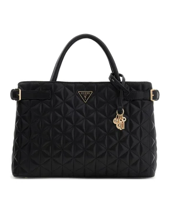 Geanta tote matlasata Paisleigh, Negru