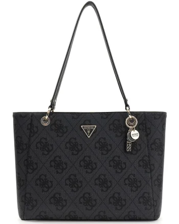 Geanta tote cu logo Noelle, Negru/Gri antracit