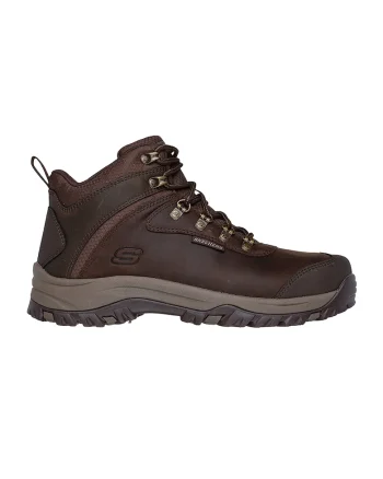 Ghete cu detaliu logo, Maro inchis