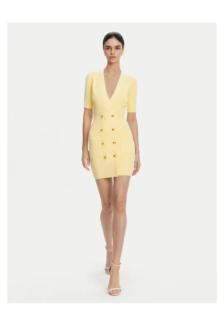 Rochie dama  tricotatawqf, Galben