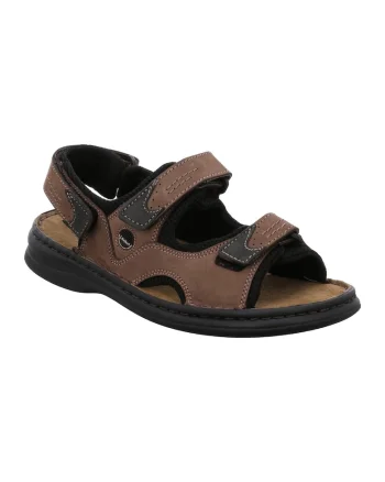 Sandale Franklyn,  Velcro, Maro inchis