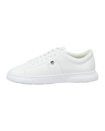 Pantofi sport din piele cu model uni Joree, Alb