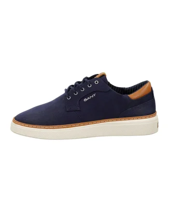 Pantofi sport din lyocell cu garnitura din piele San Prep, Caramel/Bleumarin