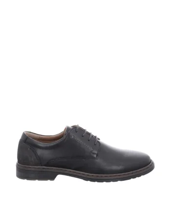 Pantofi Alastair,  Barbati, Piele Naturala, Negru