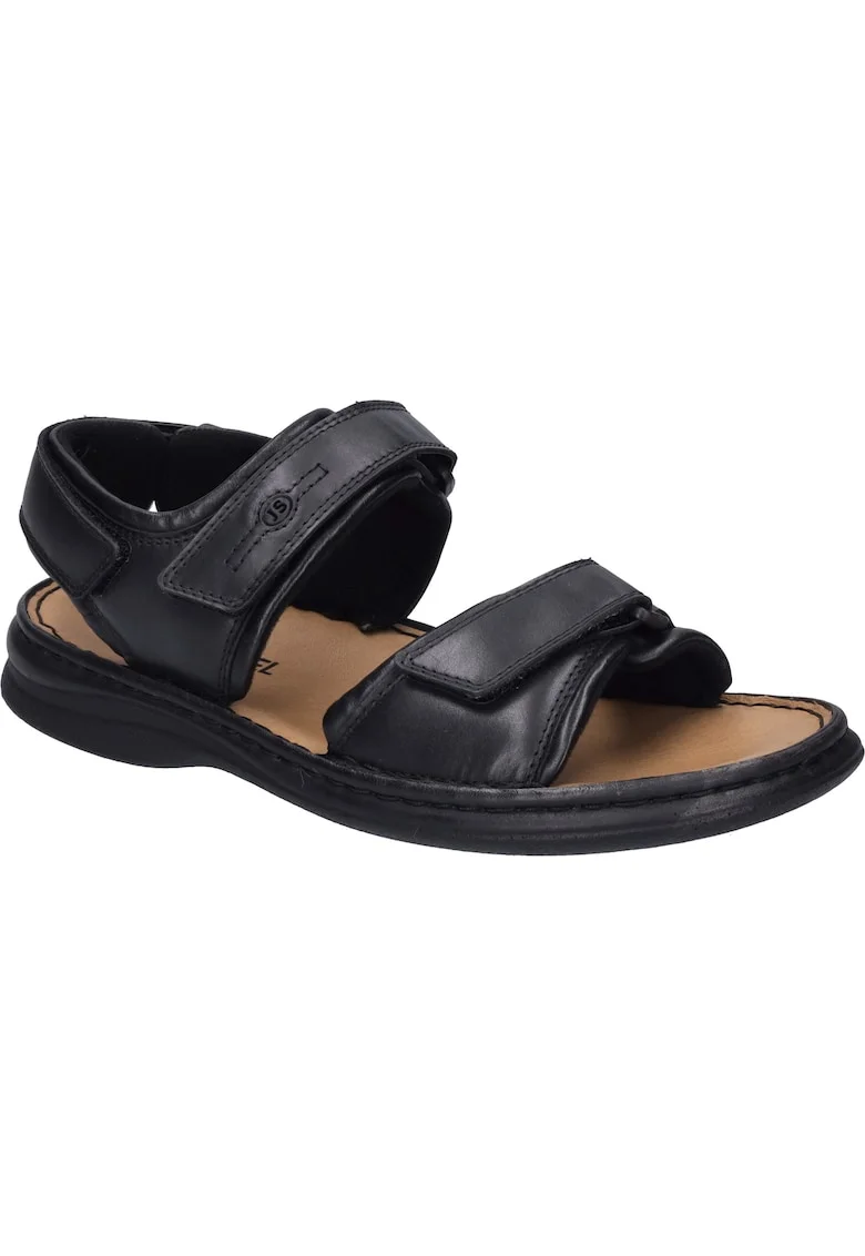 Sandale bărbați, piele naturală,, Negru