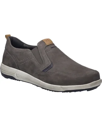 Pantofi  Enrico 04, gri, piele natural, Gri
