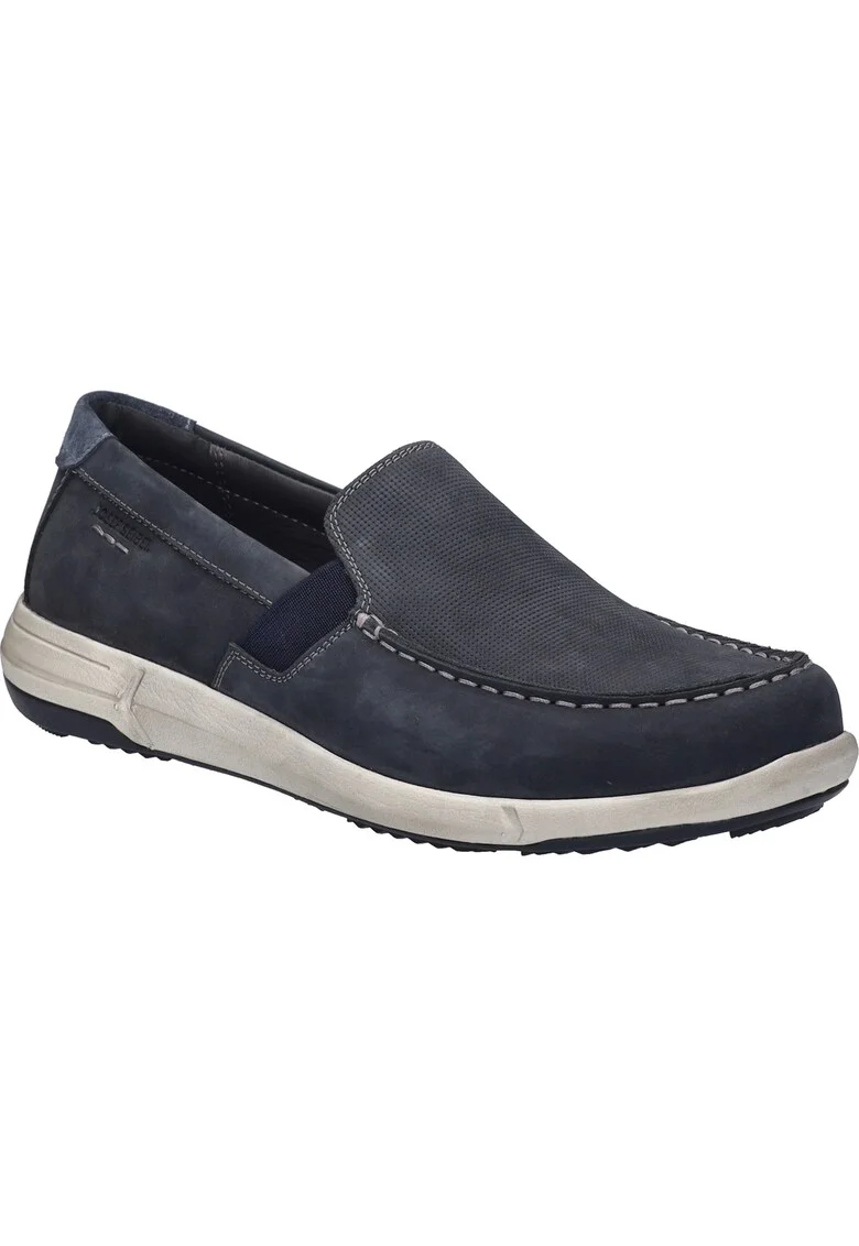 bărbați,  Enrico 31, piele naturală, albastru, Albastru