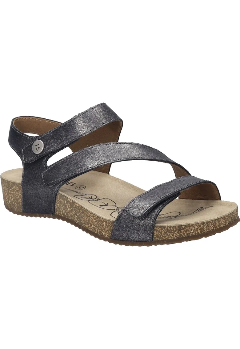 Sandale dama,  Tonga 25, piele naturala, gri, Gri
