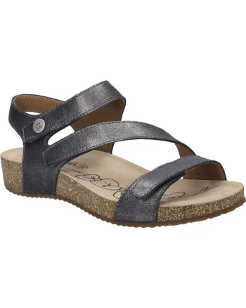 Sandale dama,  Tonga 25, piele naturala, gri, Gri