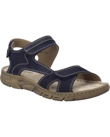 Sandale  Brenda 03, piele albastru, Albastru