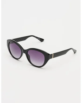 Ochelari de soare cat-eye cu lentile in degrade, Negru