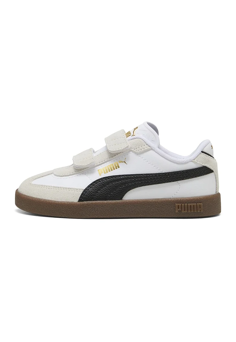 Pantofi sport Club II Era V PS cu velcro, Alb/Negru/Grej