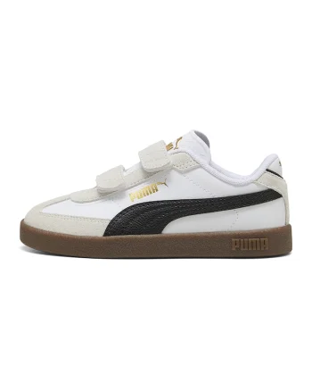 Pantofi sport Club II Era V PS cu velcro, Alb/Negru/Grej