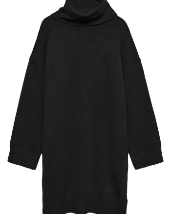 Rochie tricotata dama  fabricata din material de calitatedwqf, Negru