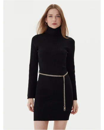 Rochie tricotata de dama qewgewgew, Negru