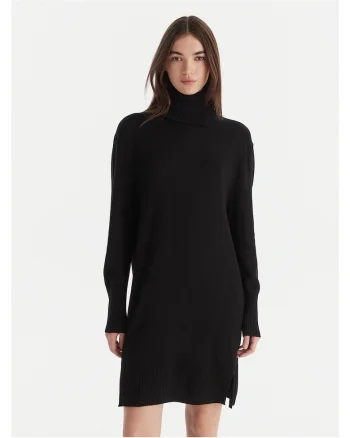 Rochie tricotata de dama  negru, dedwqf, Negru