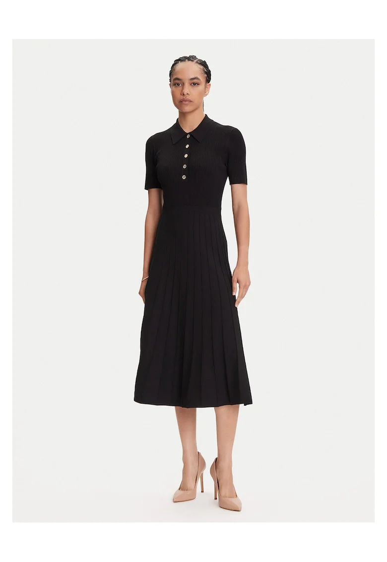 Rochie tricotata de dama  fabricata ddwqin material de calitate, Negru