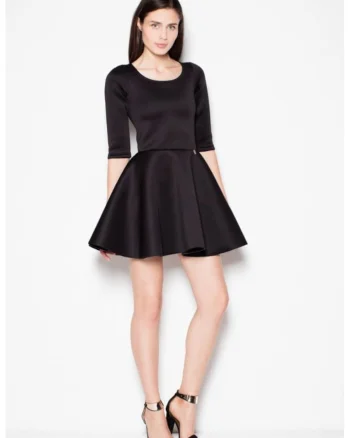 Rochie eleganta model dwqf, Negru