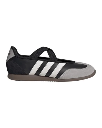 Pantofi sport Barreda Mary Jane de piele, Negru/Maro taupe deschis/Alb murdar