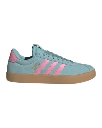 Pantofi sport VL Court 3.0 de piele intoarsa, Albastru aquamarin/Roz pastel