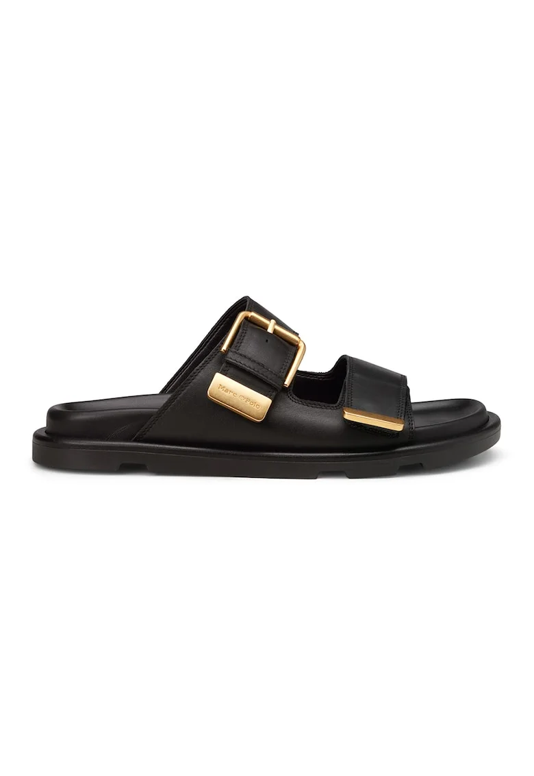 Papuci de piele, Negru
