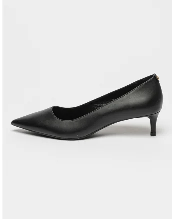 Pantofi uni cu toc kitten, Negru