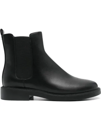 Botine dama,  poliuretan/poliester, negru