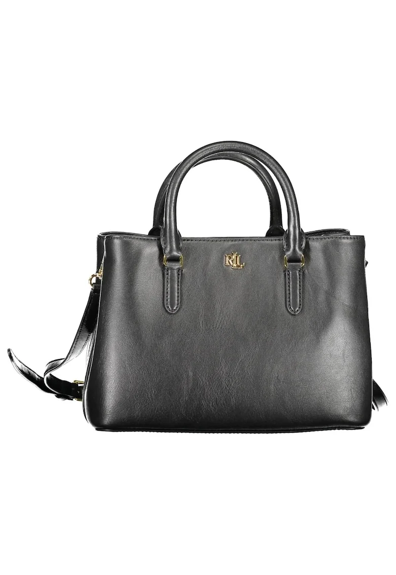 Geanta Dama de mana din 100% piele naturala, Negru, 27 X 22 X 13