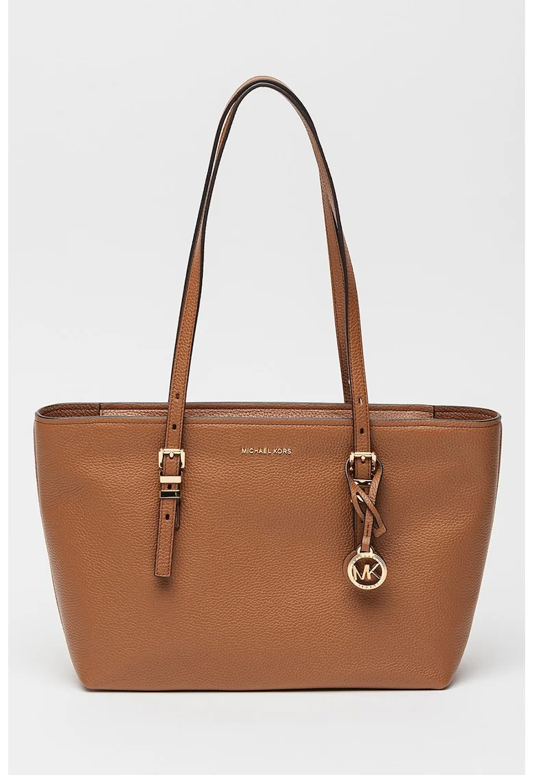 Geanta tote de piele Saffiano Jet Set Travel, Maro scortisoara