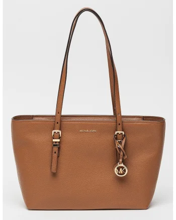 Geanta tote de piele Saffiano Jet Set Travel, Maro scortisoara