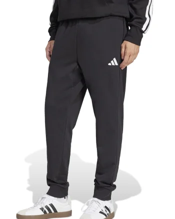 Pantaloni de trening conici cu buzunare laterale, Alb/Negru