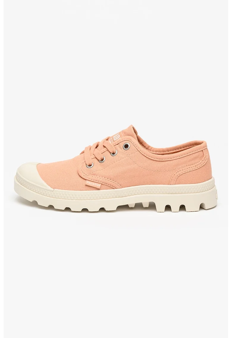 Tenisi canvas low-cut Pampa Oxford, Roz somon