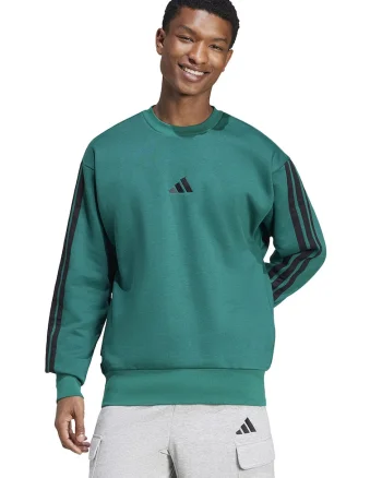 Bluza de trening din amestec de bumbac cu detaliu monograma, Negru/Verde persan