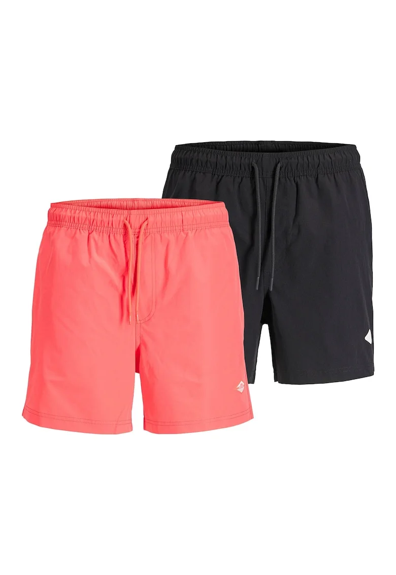 Set de pantaloni scurti de baie Maui Tropic - 2 perechi, Negru/Portocaliu
