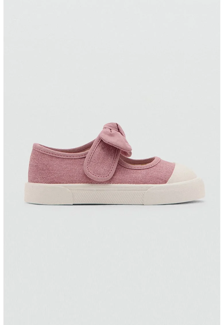 Pantofi sport Mary Jane cu velcro, Roz prafuit