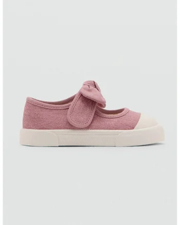 Pantofi sport Mary Jane cu velcro, Roz prafuit