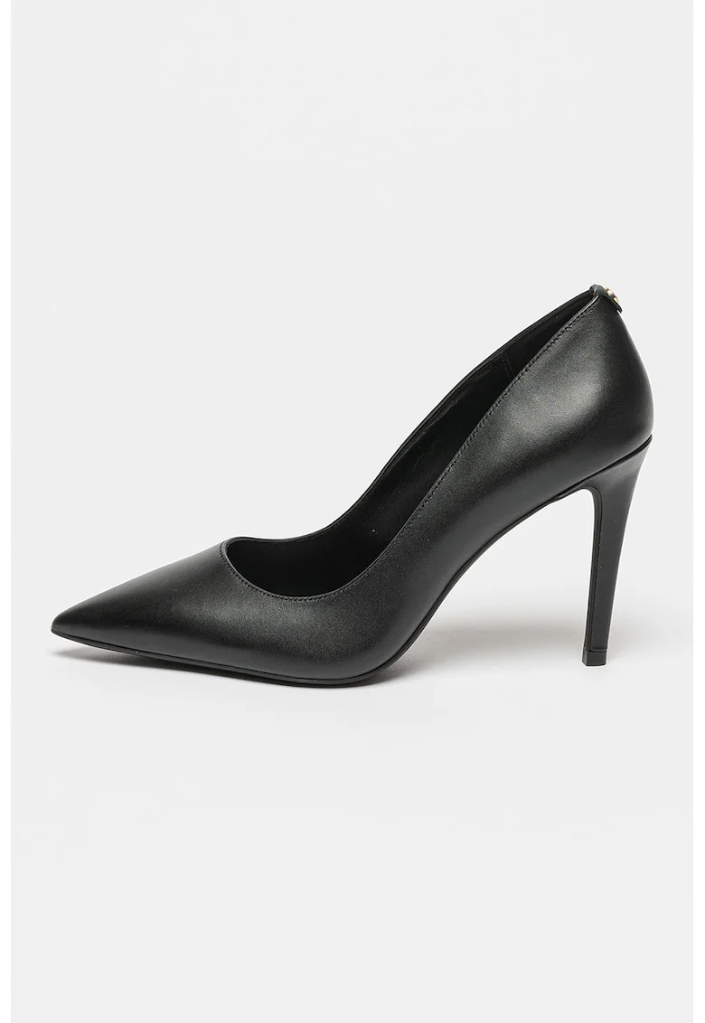 Pantofi stiletto de piele, Negru