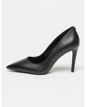 Pantofi stiletto de piele, Negru