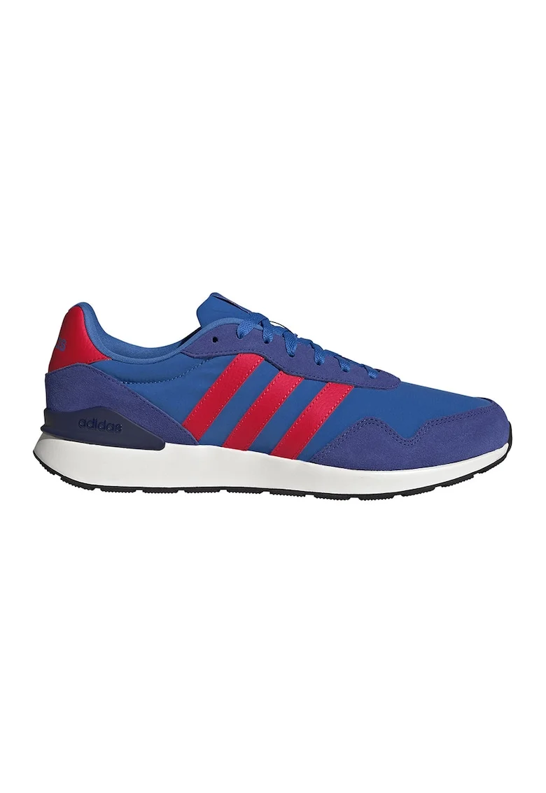 Pantofi sport Run 60s cu detalii de piele intoarsa, Albastru royal/Rosu vermillion/Bleumarin