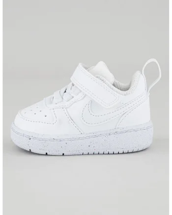 Pantofi sport Court Borough cu inchidere velcro, Alb optic
