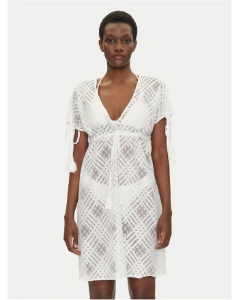 Rochie de plaja  alba, fabricatie usoaradwqfwqd, Alb