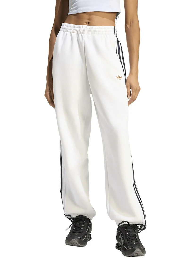 Pantaloni sport ampli drepti SST, Alb/Albastru ultramarin