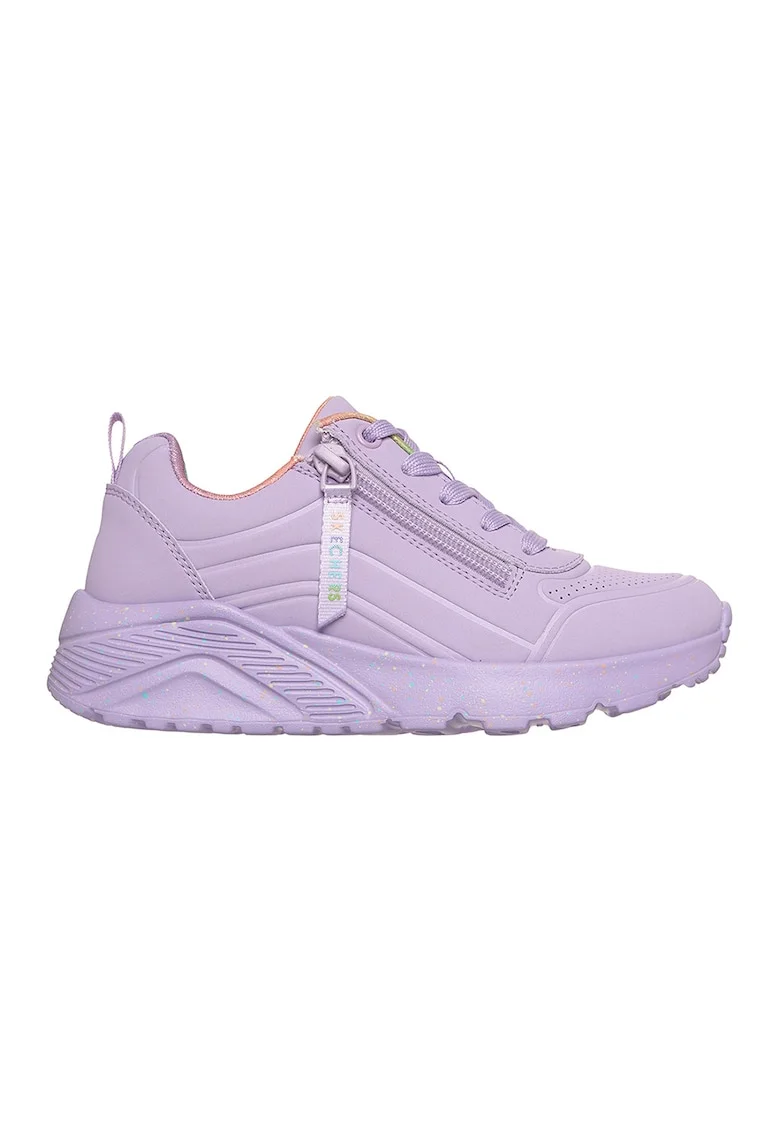Pantofi sport Uno Lite Vivid Splash cu fermoar lateral, Violet deschis