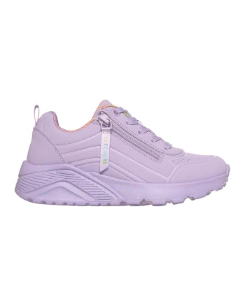Pantofi sport Uno Lite Vivid Splash cu fermoar lateral, Violet deschis