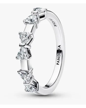 Inel  din Argint 925 cu fundite stralucitoare si zirconiu cubic, marimea