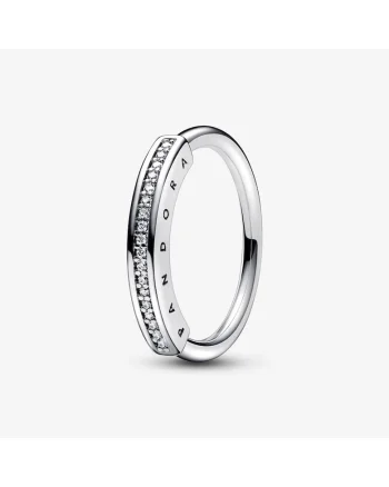 Inel  Signature ID pave Zirconiu din Argint 925