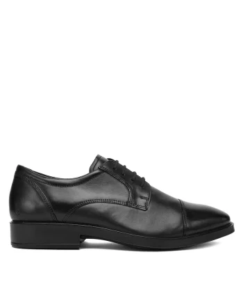 Pantofi barbati,  piele naturala, negru,